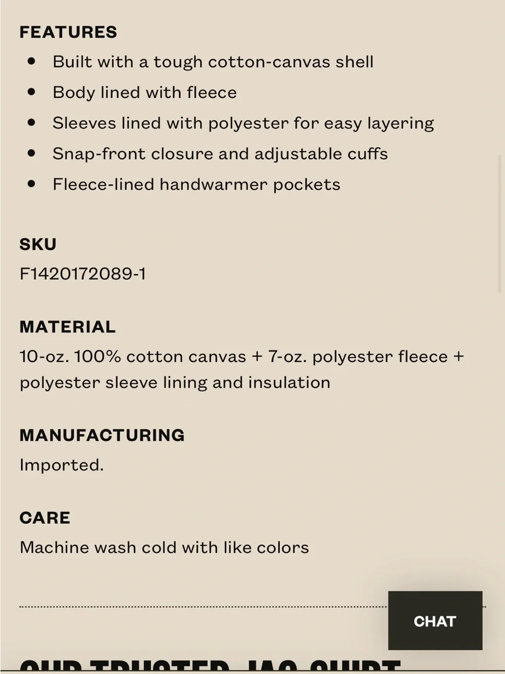 Filson Dark Green Tin Cloth Field Coat